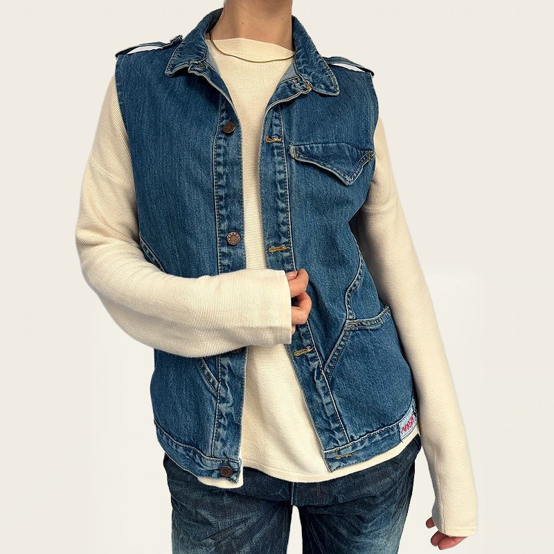 Posers denim gilet