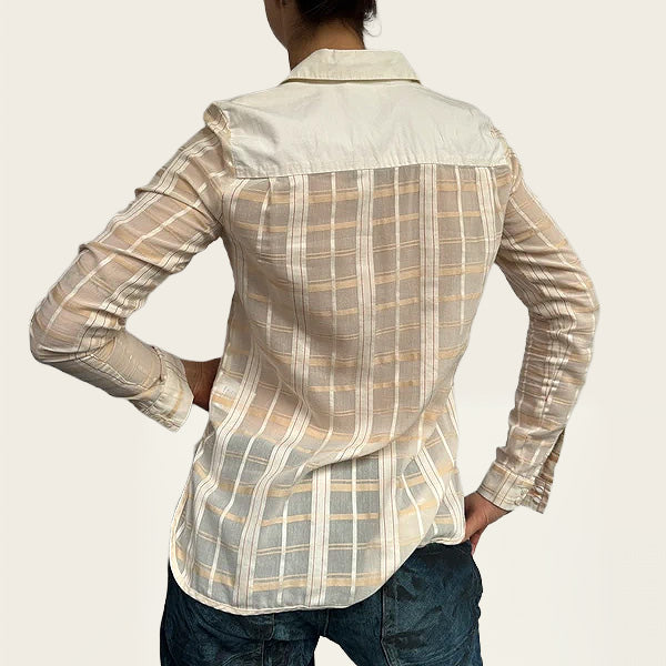 CHLOÉ Crèmekleurige katoenen blouse