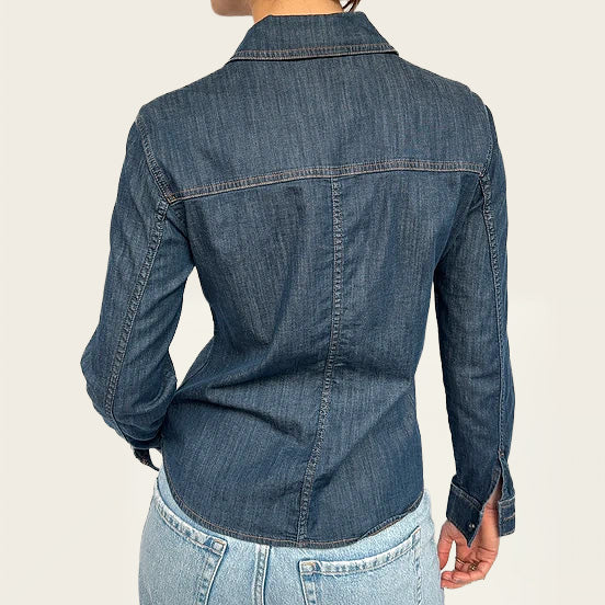 & Other Stories tailored denim blouse