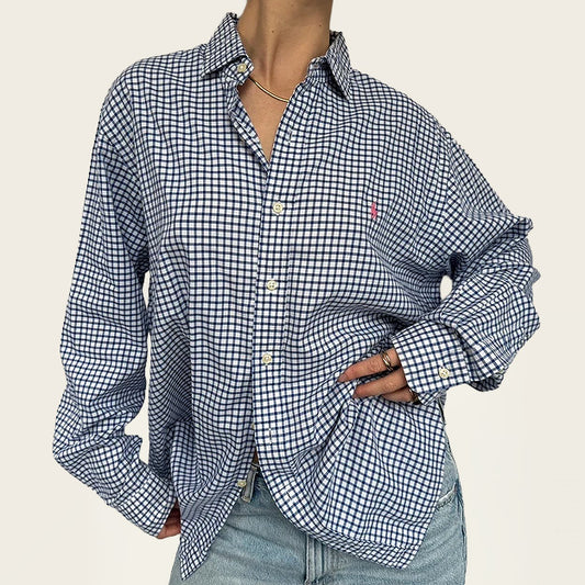 Ralph Lauren vintage oversized shirt met strepen