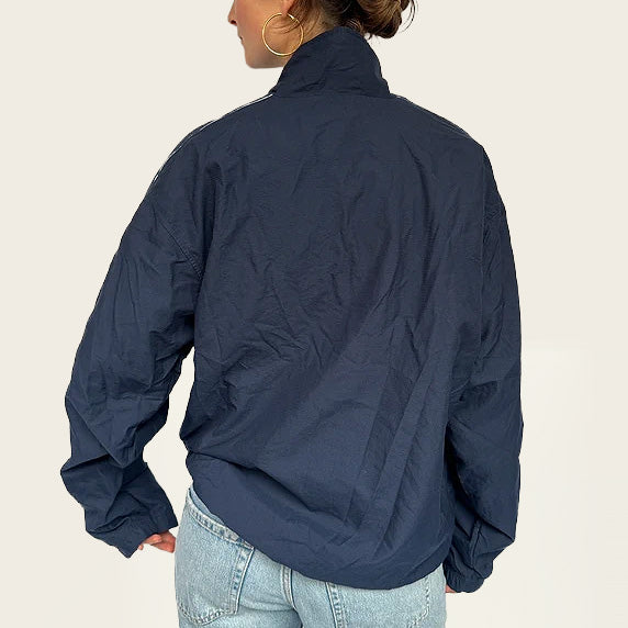 Nike vintage blauwe track jacket