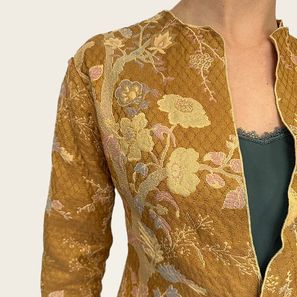 Zeldzame Japanse reversible jas met bloemenprint