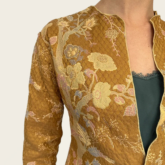 Zeldzame Japanse reversible jas met bloemenprint