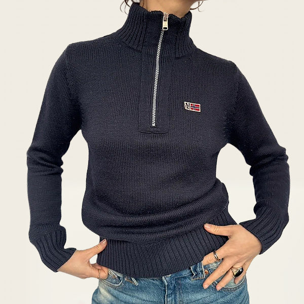 Marineblauwe Napapijri sweater vest