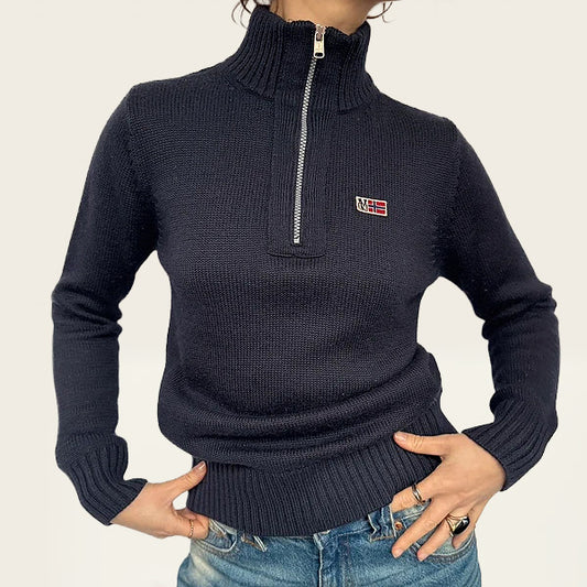 Marineblauwe Napapijri sweater vest