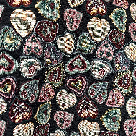 Vintage handgemaakte gilet met hartjes