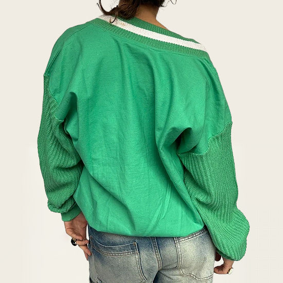 Le Magliedi Paky gebreide sweater groen