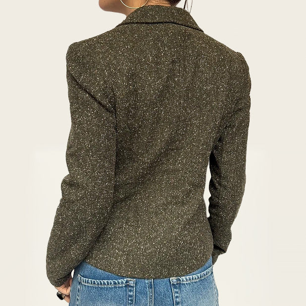 Pimkie vintage blazer olijfgroen