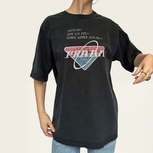 Prada vintage T-Shirt met grafische print,