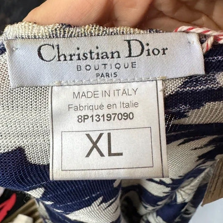 Christian Dior vintage blouse met bloemenprint