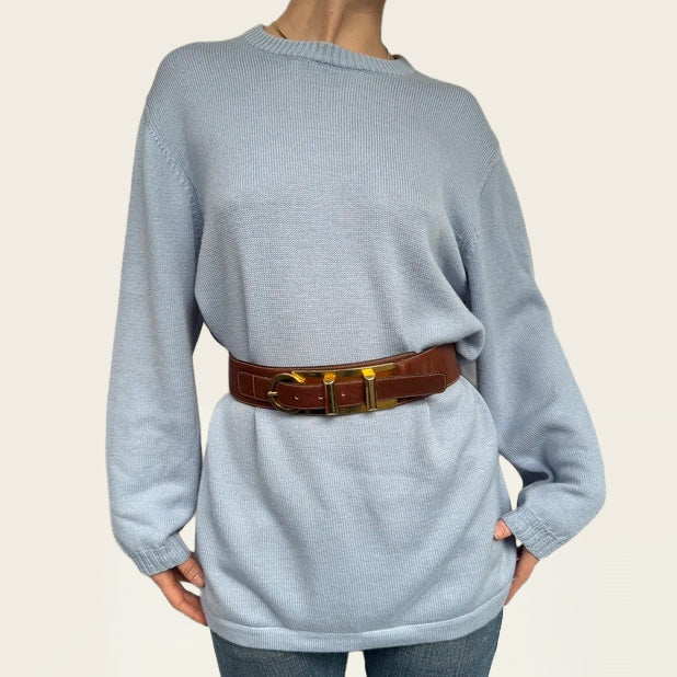 Armani Jeans pullover knit licht blauw-grijze tint