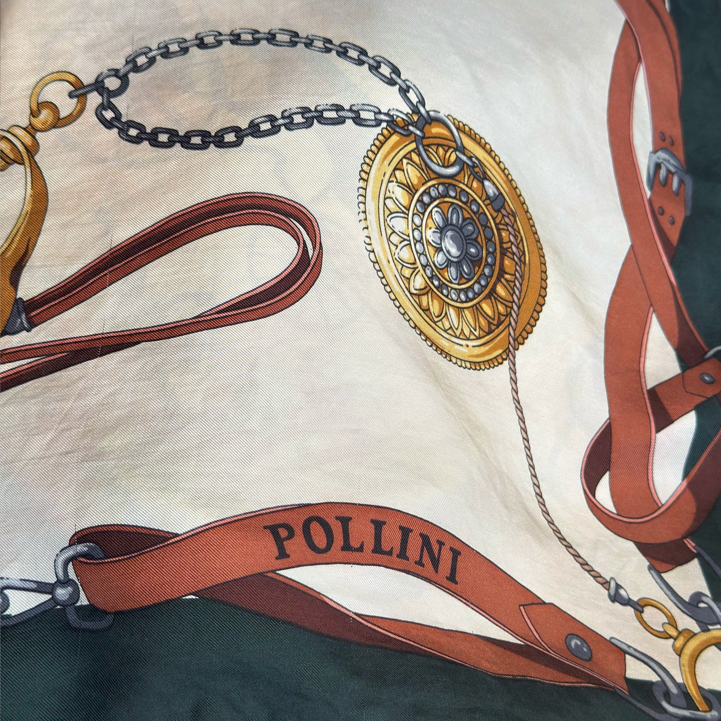 Pollini vintage zijden sjaal