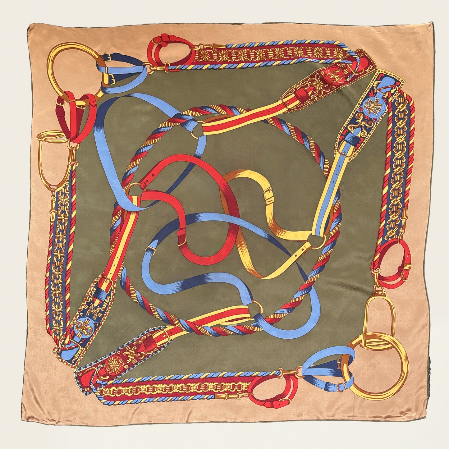 Vintage zijden sjaal