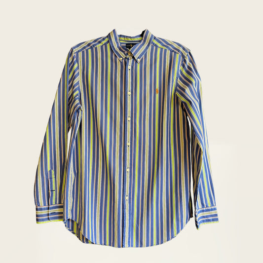 Ralph Lauren vintage overhemd met Blauw en witte strepen